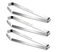 Juego de 3 pinzas de espiga de acero inoxidable de 12 cm, pinzas para espigas y espiga para una extracción precisa, pinzas de cocina inoxidables, pinzas para espigas para pescado y carne, ergonómicas