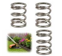 Juego de 3 resortes de compresión para cabezal de desbrozadora (19 x 21 mm | Compatible con Makita DUR181 DUR181Z DUR181RF, tres muelles metálicos para reparación de cabezales de bobina