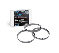Juego de 3 tiras de sierra bimetal M42 - Dimensiones: 1435 x 13 x 0,65 mm - 8/12 dpp - Por ejemplo, para sierra para metales Güde MBS 125 V