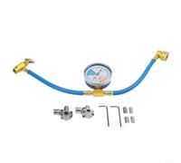 Juego de 3 válvulas de perforación BPV31 con manguera de carga en U, manómetro y válvula de seguridad, para tubos de 1/4" 5/16" 3/8", repuesto AP4502525 GPV14 GPV31