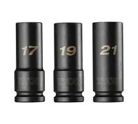 Juego de 3 vasos de impacto 1/2˝