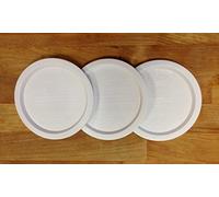 Juego de 3 Weck - Tarro - 100 mm - 580 ml Botes de cristal - color blanco - Plástico - Weck Tapa de cristal para reutilizar.