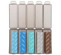 Juego de 30 esponjas de lijado, esponja de lija flexible, grano 180/280/400/600/800, papel de lija fino, almohadillas de lijado profesionales para metal, madera, pintura, masilla, reparación de