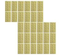 Juego de 30 pegatinas adhesivas impermeables con diseño dorado delicado para suministros escolares y decoración del hogar, calcomanías de lámina dorada