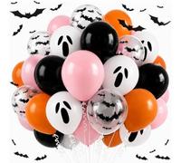 Juego de 35 globos de murciélago fantasma de Halloween pastel