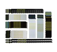 Juego de 35 hojas de sierra Saxton T144D T101B T101BR T111C T101AO T118G T744D T344D para madera y metal, compatible con Bosch, Dewalt, Makita, etc
