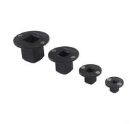 Juego de 4 adaptadores de enchufe de perfil bajo, kit reductor de accionamiento de acero tratado térmicamente para llave de impacto, herramientas de reparación de automóviles, color negro
