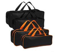 Juego de 4 bolsas de almacenamiento de herramientas de barbacoa de tela Oxford 600D impermeable para organización y protección de herramientas de parrilla al aire libre