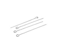 Juego de 4 Brochetas para Barbacoa de Acero Inoxidable Outdoor Market