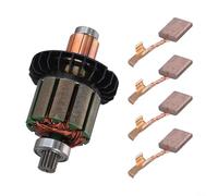 Juego de 4 cepillos de carbono para cepillos de 13 x 13 x 10 mm para Ddf482 Dhp482 Dhp482rae Dhp482z Ddf482rme Ddf482rfe reemplazando 619380-9 61955 83-5 y 194427-5 Cb-4400 Piezas de metal