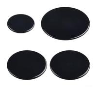 Juego de 4 cubiertas para quemador de estufa de gas, 4 piezas, de hierro fundido, para quemador de cocina SABAF, piezas de repuesto negro de 55 mm, 75 mm, 100 mm, control de distribución de calor
