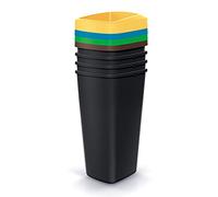 Juego de 4 cubos de reciclaje de 25L cada uno KEDEN.