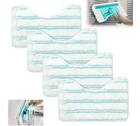 Juego de 4 fundas de repuesto para limpiador de baño Leifheit Bath Cleaner Micro Duo, 20 x 12,5 cm, limpiador de suelo para Leifheit, accesorio de repuesto, limpiador de azulejos, ideal para grifos