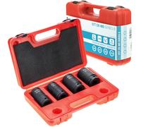 Juego de 4 llaves de vaso 3/4" CR-MO llaves de impacto tuercas largas 24-33 m...