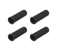 Juego de 4 manijas de goma de repuesto para carretilla con patrón de ranura antideslizante y construcción resistente a la intemperie para un control cómodo (122 x 30 mm)