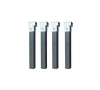 Juego de 4 Patas Cuadradas para Somier. Medida 30x30 mm. Altura 28 mm. - Patas de Somier