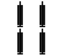 Juego de 4 patas de metal ajustables para sofá, rosca M6/M8, patas redondas para sofás, sillas, mesas, 20 cm de altura, acabado negro duradero