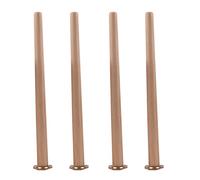 Juego de 4 patas de repuesto cónicas de madera, patas de piel de madera maciza natural para mesas, sillas, sofás, camas, incluye tornillos, 10 cm / 3.9in de altura