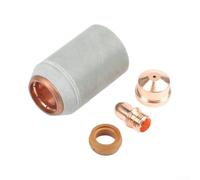 Juego de 4 piezas A141 cortador de plasma consumibles con electrodo de corte PR0101, boquilla PD0101, tapa protectora PC0101 y anillo giratorio PE0101 para cortes de precisión en 1,1 mm/1,4 mm/1,7 mm