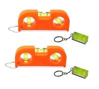 Juego de 4 piezas magnéticas para nivel de espíritu y burbujas cuadradas, medidor de nivel de bolsillo de precisión con base fuerte, diseño portátil ligero, color brillante para condiciones de poca