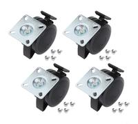 Juego de 4 ruedas compatible con parrillas E 210 215 y EX SX 315, incluyendo 46110001 y 46810001 diseñadas para un bloqueo seguro y fácil reemplazo