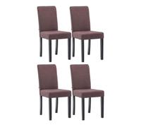 Juego de 4 sillas de comedor ina de tela 41x47x91 cm