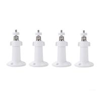 Juego de 4 soportes de pared para cámara de 360 grados, ajustables para Arlo Pro Ring para Wyze, para soporte de cámara exterior ABS resistente, color blanco, 9,5 x 7,6 cm