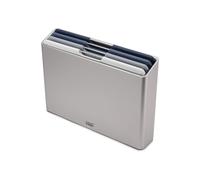 Juego de 4 Tablas de Cortar Grandes Folio de Joseph Joseph con Estuche Organizador y Base Antideslizante, 24 x 34 cm