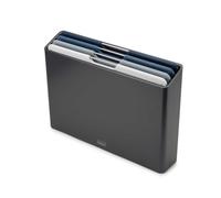 Juego de 4 Tablas de Cortar Grandes Folio de Joseph Joseph con Estuche Organizador y Base Antideslizante, 24 x 34 cm