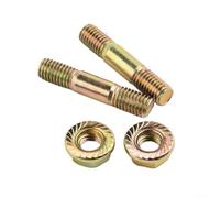 Juego de 4 Tuercas y para espárragos para acero 42mm Juego de | SX62 62cc, incluye 2 tuercas y 2 para espárragos, rosca M8 estándar, para fácil instalación