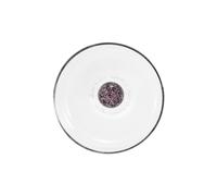 Juego de 4 vasos Bilia Caleido de vidrio borosilicato soplado a mano, de color rosa con una refinada esfera decorativa con efecto de cielo estrellado. - ZAFFERANO