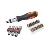 juego de 40 piezas para atornillar con atornillador de carraca a7062-xj black+decker