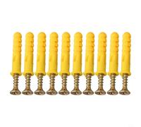 Juego de 40 tornillos autorroscantes M6 x 30 mm, pernos de anclaje de mampostería para ladrillo sólido, hormigón, yeso, montaje en pared