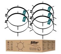 Juego de 5 anillos de aireación acero 30 picos 5 cm ventilación césped para r...