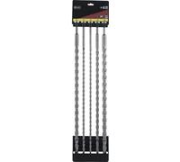 Juego de 5 brocas para hormigón, sistema SDS-plus, de 10 mm, 12 mm, 16 mm, 22 mm y 25 mm, longitud 600 mm, marca Connex