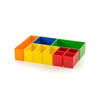 Juego de 5 cajas insertables de Bosch L-BOXX para intercambio | Cajas de inserción para cajas de surtido como Bosch Sortimo Insetboxen Set para L-BOXX, W-BOXX, T-BOXX, ProClick Tray