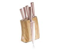 Juego de 5 cuchillos en un bloque de bambú, BerlingerHaus BH-3126N, color taupe