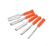Juego de 5 Formones para madera 6-32mm para acero Carbono Juego | 5 tamaños versátiles 6-32mm, para acero al carbono para robusto, para ideal cortes precisos