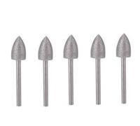 Juego de 5 fresas de diamante de 4 a 10 mm for herramientas rotativas, puntas de cabezal de pulido(10MMx5pcs)
