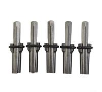 Juego de 5 piezas de cuña y plumas de 9/16 pulgadas para granito, hormigón, piedra, herramienta de mano, acero resistente, 14 x 105 mm