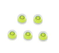Juego de 5 uds. De Mini niveles de burbuja, instrumento de medición de nivel redondo multiusos, 10mm x 6mm/12mm x 7mm/15mm x 8mm/18mm x 9mm