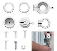 Juego de 6 adaptadores termostáticos para válvulas de calefacción, compatibles con Danfoss RA/RAV/RAVL y M30 x 1,5, adaptador de válvula universal para termostato y cabezal termostático, para