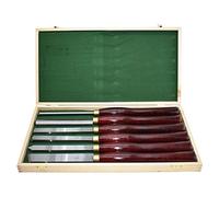 Juego de 6 cinceles para torno de madera, torno de gubia para torneado de madera con estuche de almacenamiento de madera, herramientas de torneado de madera para trabajar la madera, gubia, lanza de