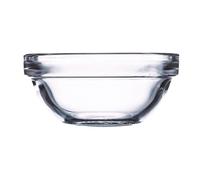Juego de 6 cuencos de vidrio apilables Luminarc, transparentes, 8 cm