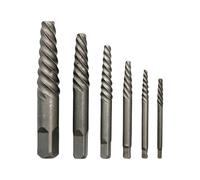 Juego de 6 extractores de pernos de alto rendimiento con extracción ergonómica de tornillos rotos en proyectos de fontanería y manualidades, grifo de puerta, extractor de tornillos