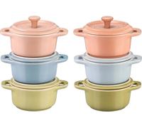 Staub Mini Cocotte Set 6-pcs. redondo, cerámica, multicolor