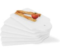 Juego de 6 platos de porcelana para el desayuno, 24 x 14 cm