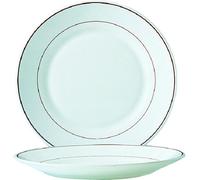 Juego de 6 platos llanos para restaurante, modelo Bordeaux, con un diámetro de 23,5 cm