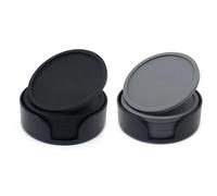 Juego de 6 Posavasos de Silicona de 10 cm para Bebidas, Posavasos para Tazas, Posavasos para Postres 1-6PcsBlack