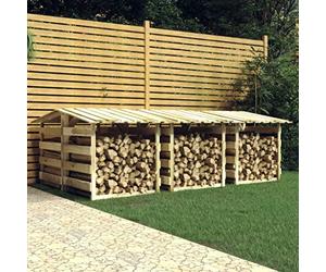 Juego de 6 refugios de madera con techo de pino impregnado y madera maciza de abeto como pérgola decorativa de jardín para exteriores